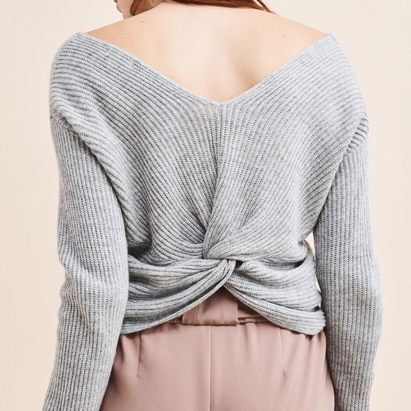 Dynamite Sweaters - Dynamite Twist Back Sweater